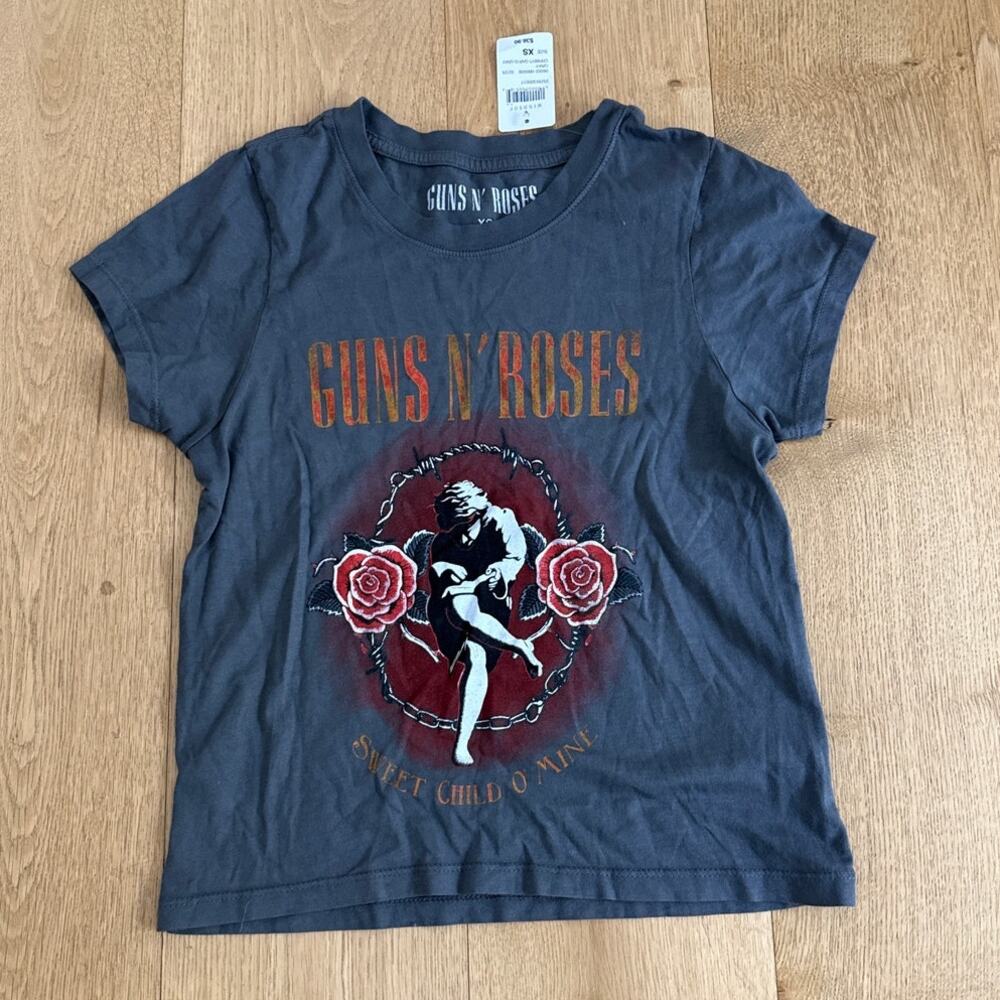 Windsor Band Tee Guns 'N' Roses Size XS Gray